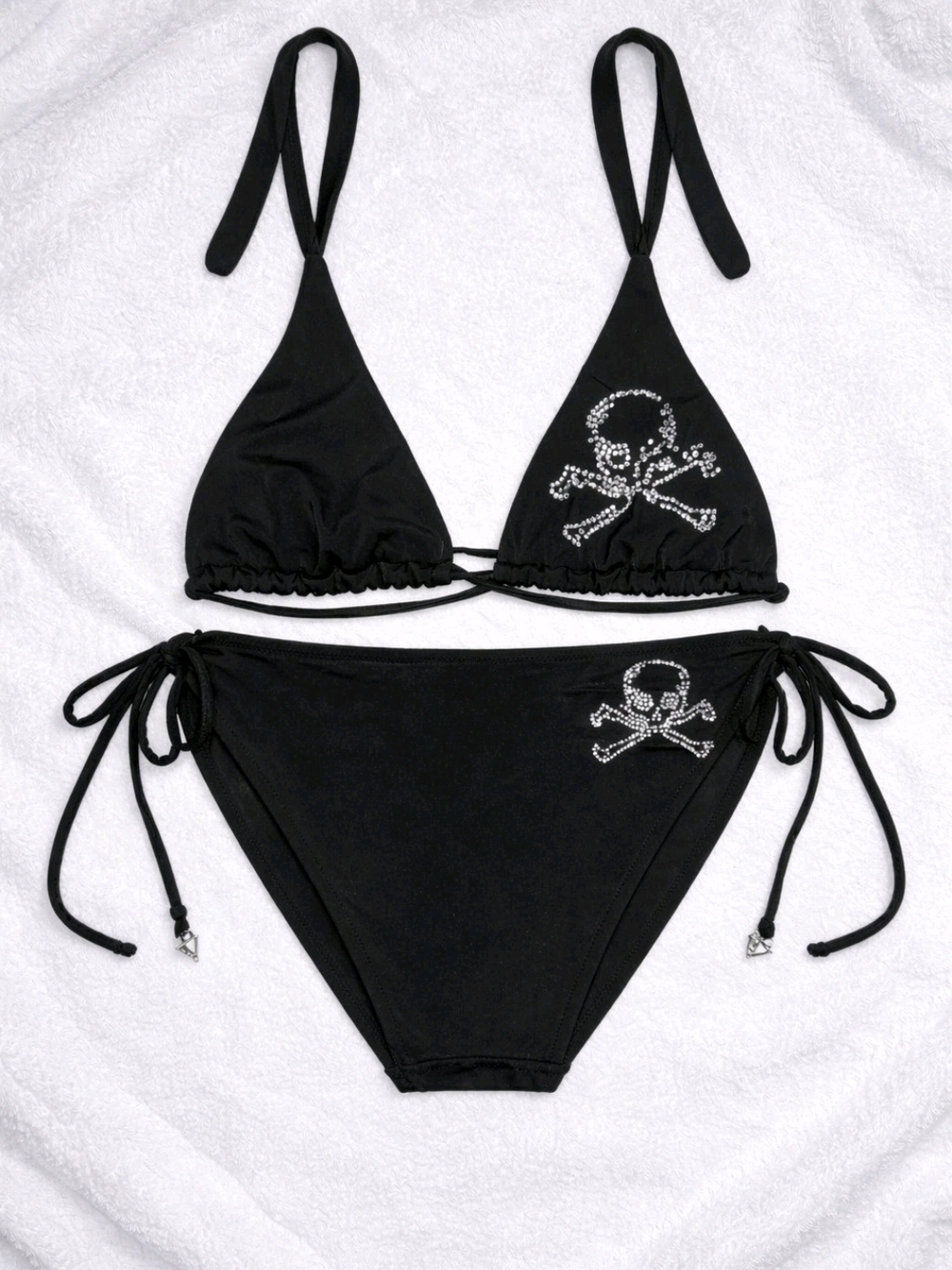 PINK Coral Bikini Set with Script Print - Picture 7 of 16